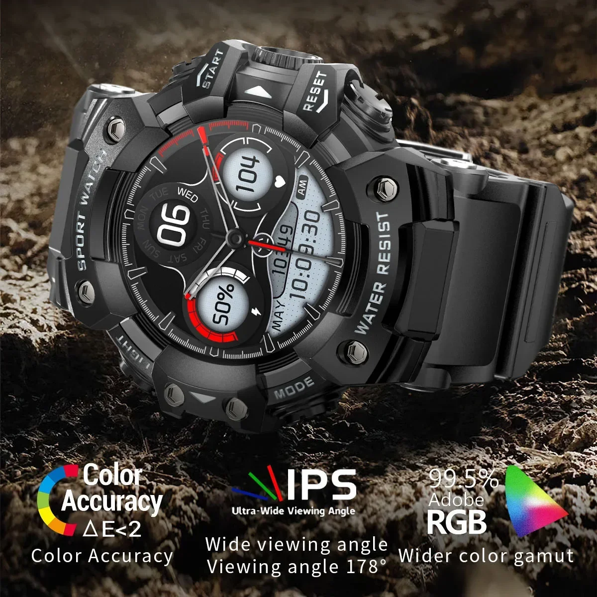 Men's Outdoor Sports Smart Wat - огляд і ціна Outdoor Power Monitor