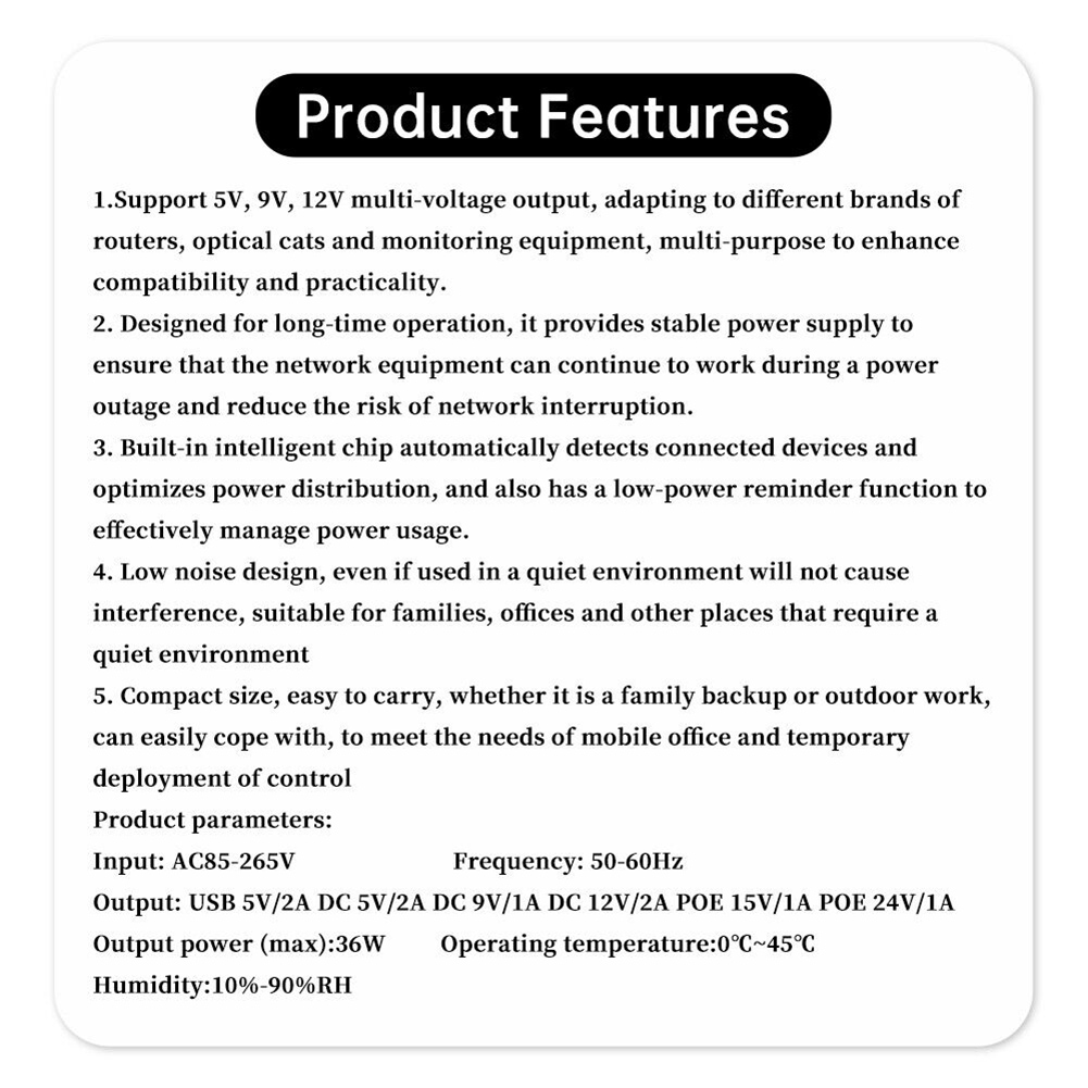 1018L 5V 9V 12V Backup DC UPS  - огляд і ціна Outdoor Uninterruptible Power Supply