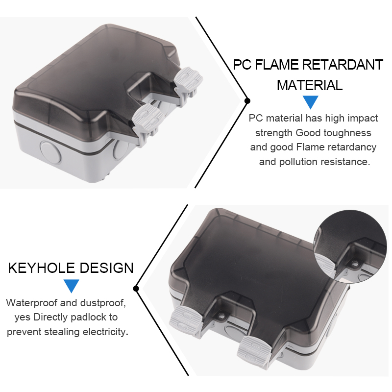 IP66 EU Germany Standard Water - огляд і ціна Outdoor Usb Power Strip