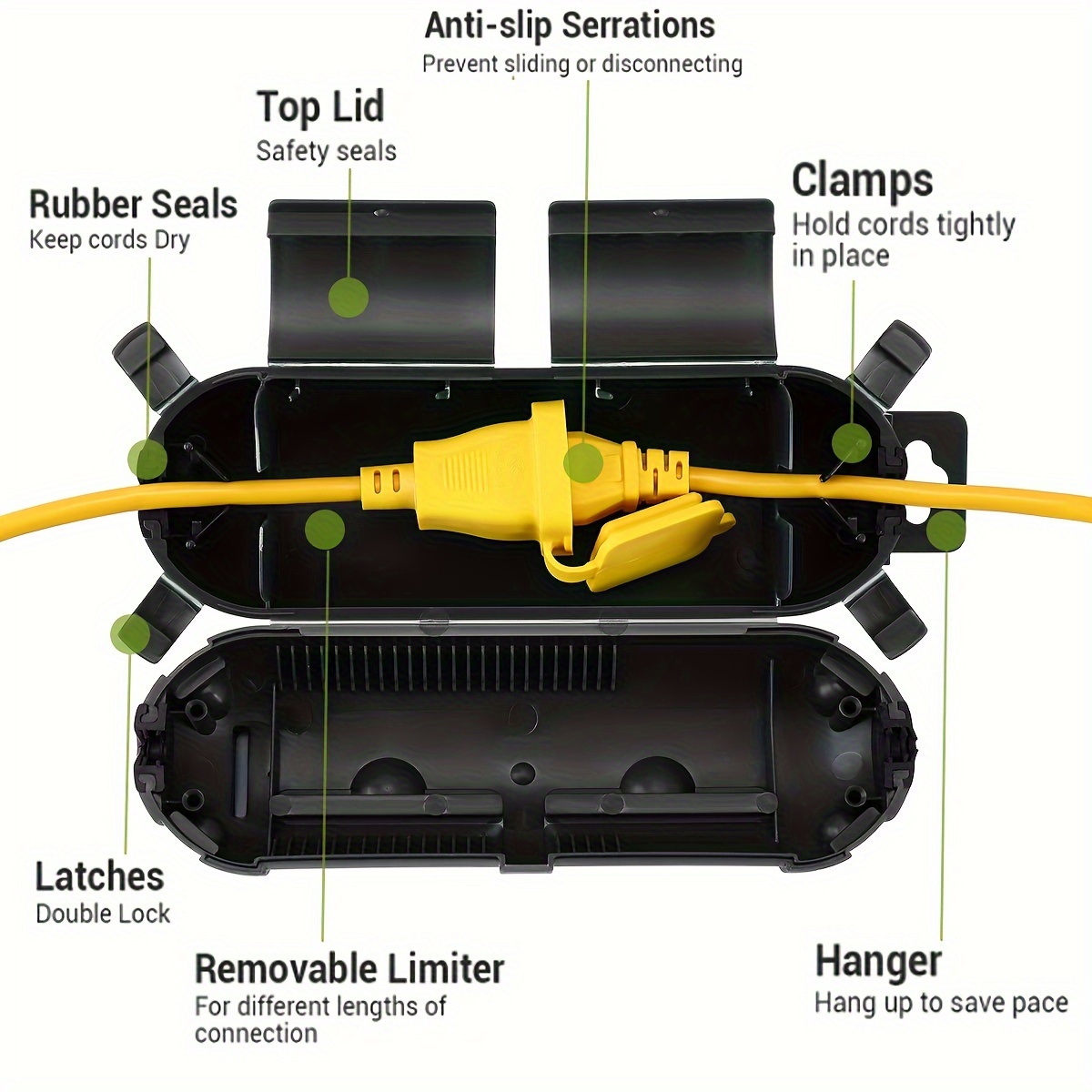 Extension Cord Plug Connection - огляд і ціна Outdoor Power Hub