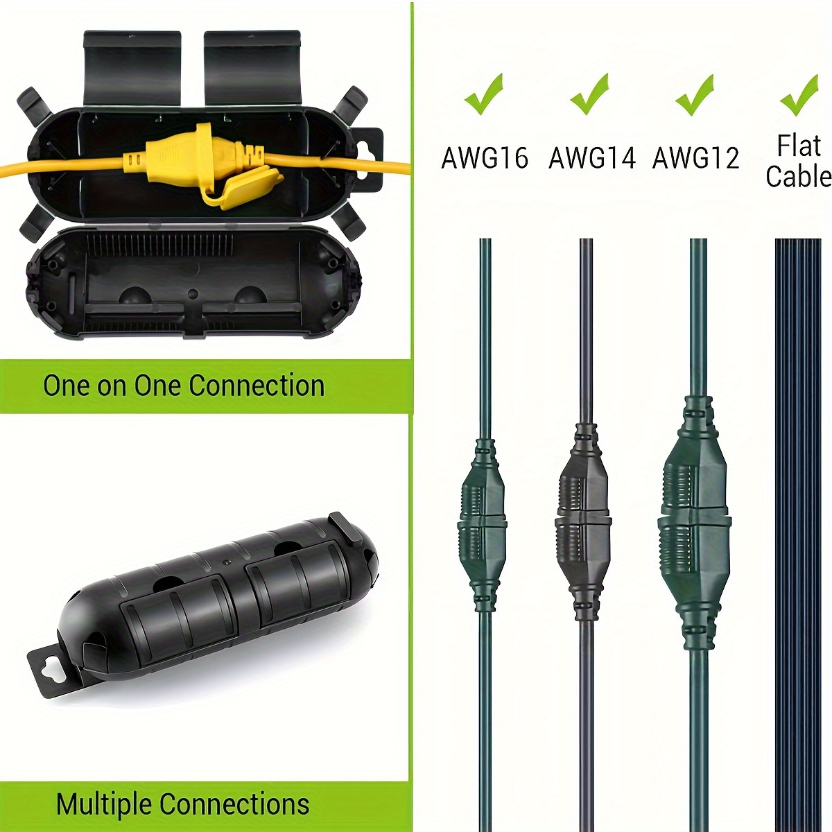 Extension Cord Plug Connection - огляд і ціна Outdoor Power Hub