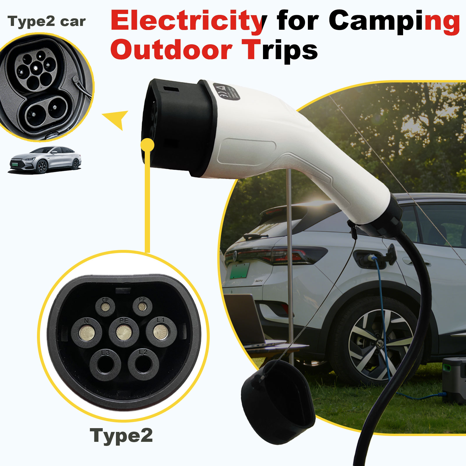 Type2 V2L Discharge Adapter 16 - огляд і ціна Outdoor Power Hub