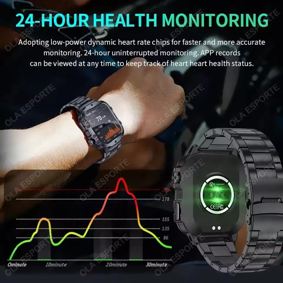 2026 New Military Smart Watch  - огляд і ціна Outdoor Power Monitor