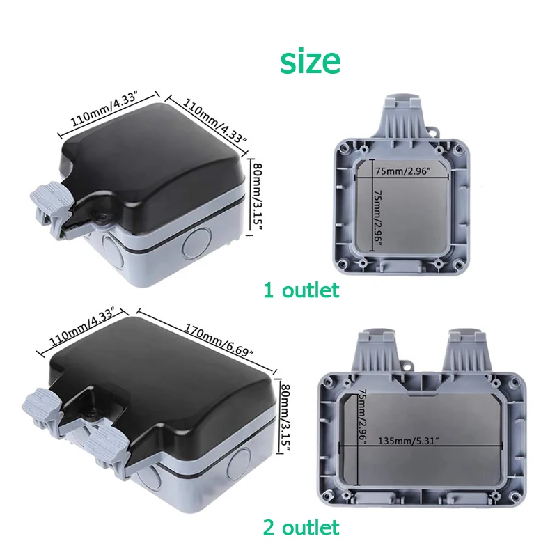EU KR Outdoor Wall Waterproof  - огляд і ціна Outdoor Power Hub