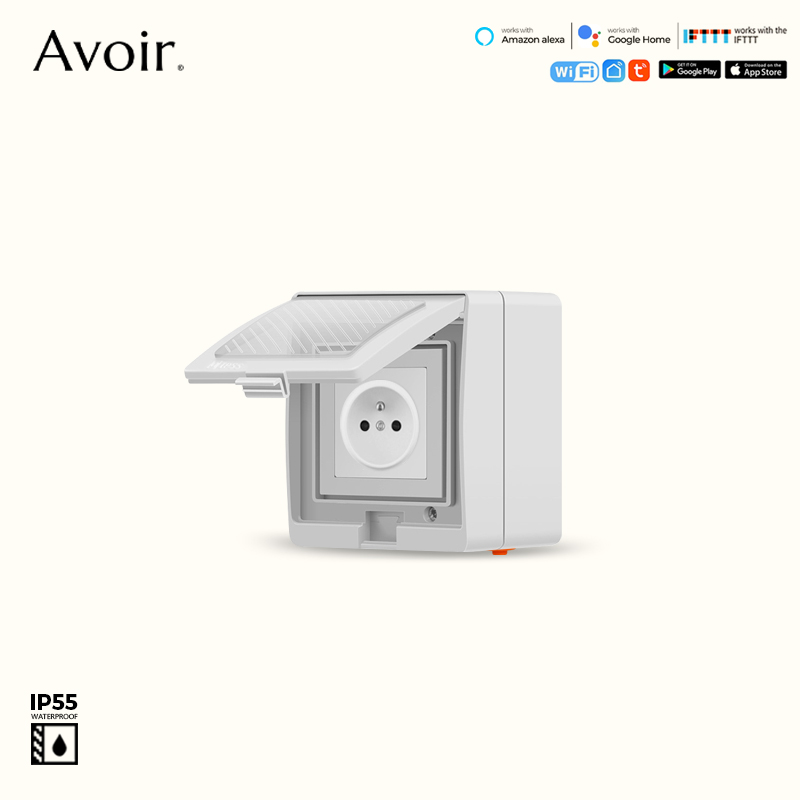 Avoir IP55 Tuya Wifi Electrica - огляд і ціна Outdoor Power Outlet With Remote Control