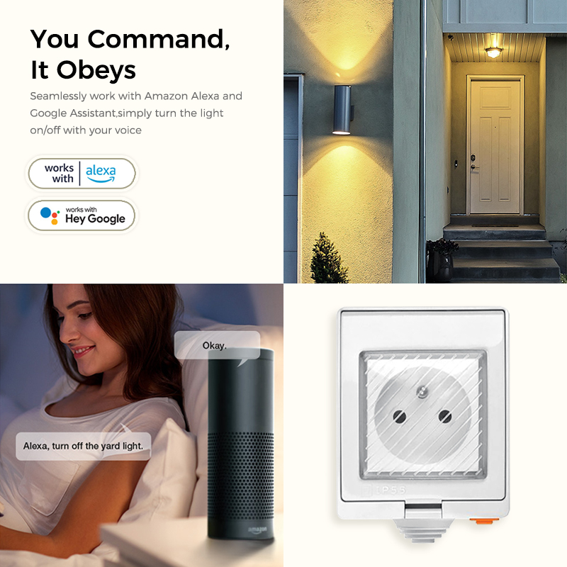 Avoir IP55 Tuya Wifi Electrica - огляд і ціна Outdoor Power Outlet With Remote Control