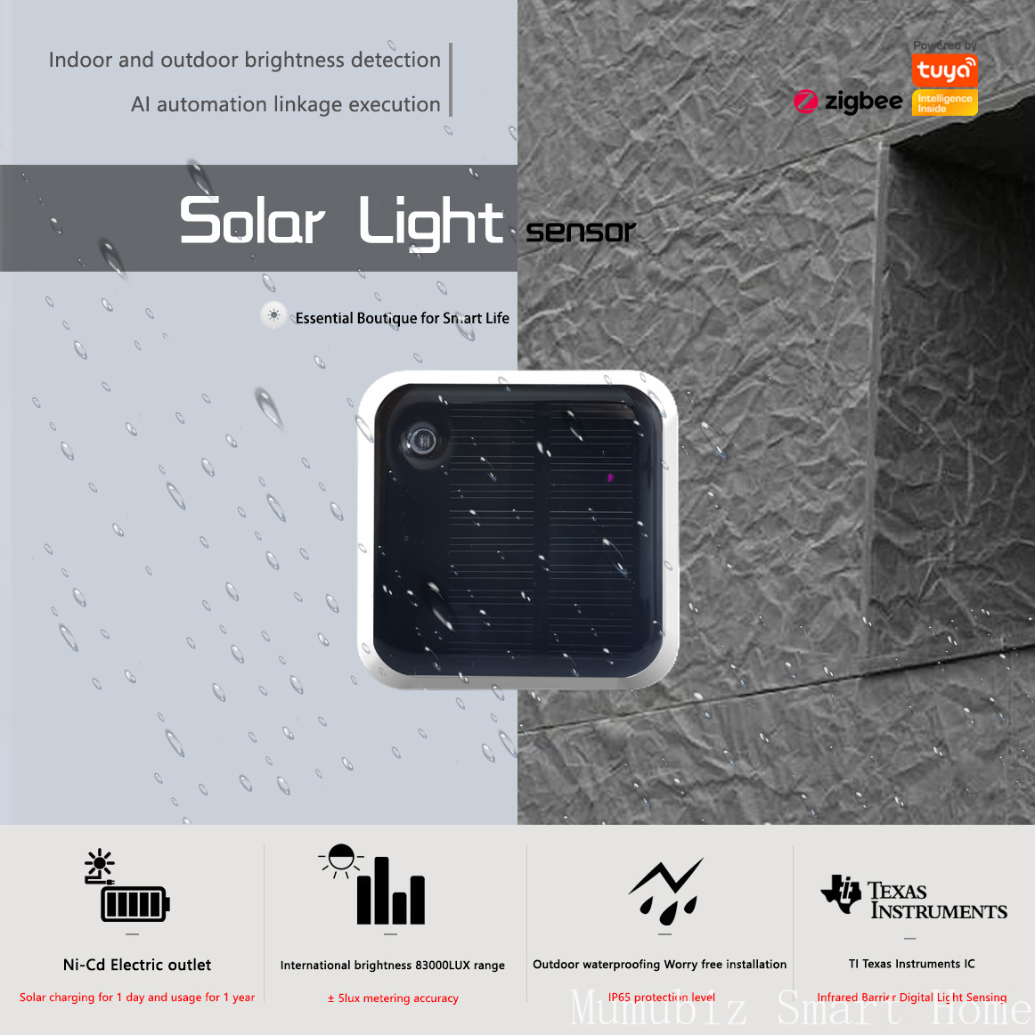 Tuya Zigbee Solar Light Sensor - огляд і ціна Outdoor Power Monitor