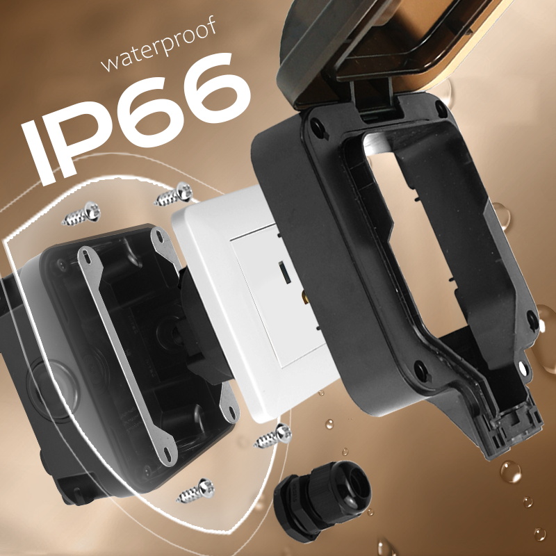 Avoir IP66 Wall Waterproof Soc - огляд і ціна Outdoor Power Hub