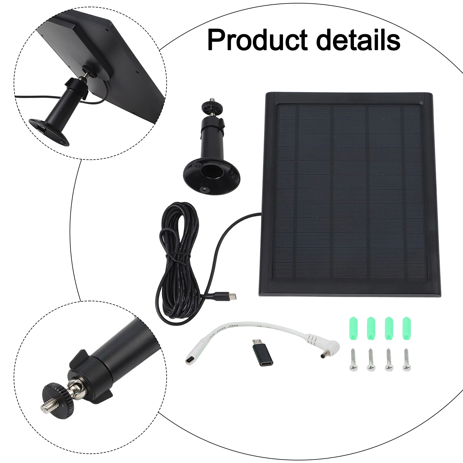 For Ring Devices Solar Charger - огляд і ціна Outdoor Usb Power Adapter