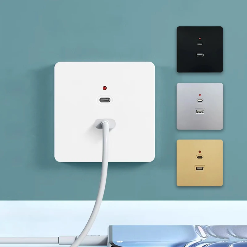 Black Universal Wall USB C Soc - огляд і ціна Outdoor Usb Power Strip