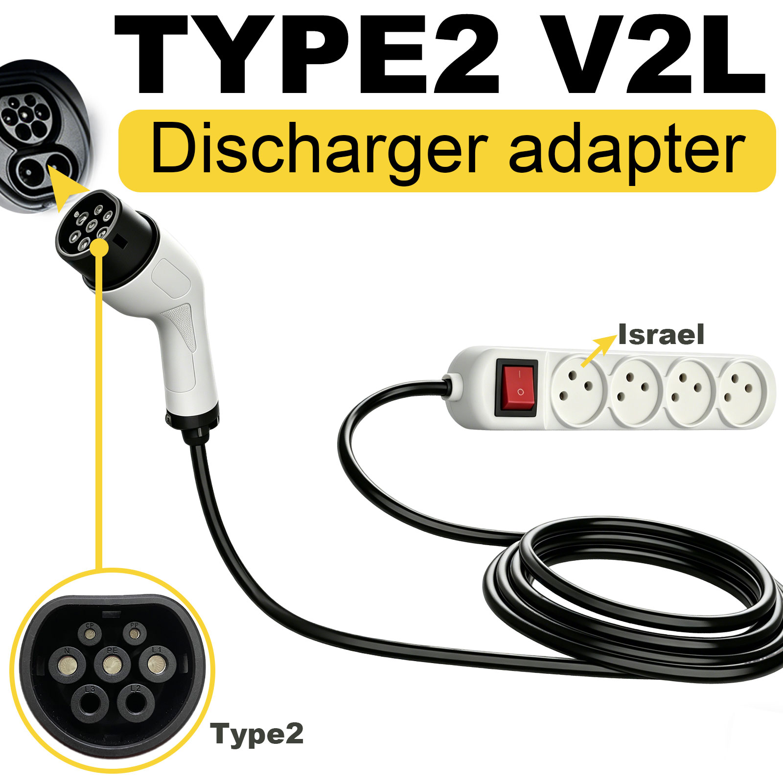 Type2 V2L Discharge Adapter Is - огляд і ціна Outdoor Power Hub