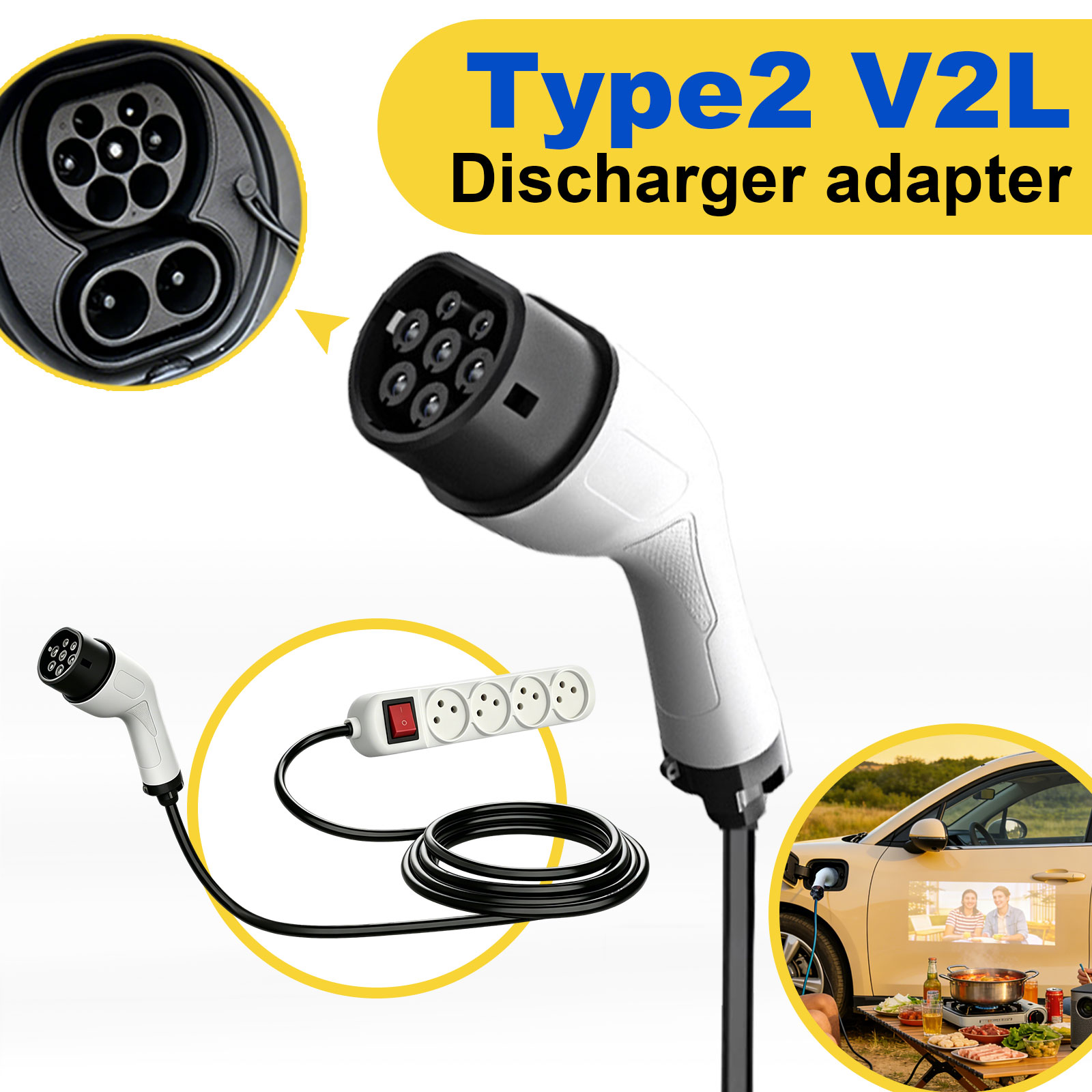 Type2 V2L Discharge Adapter Is - огляд і ціна Outdoor Power Hub