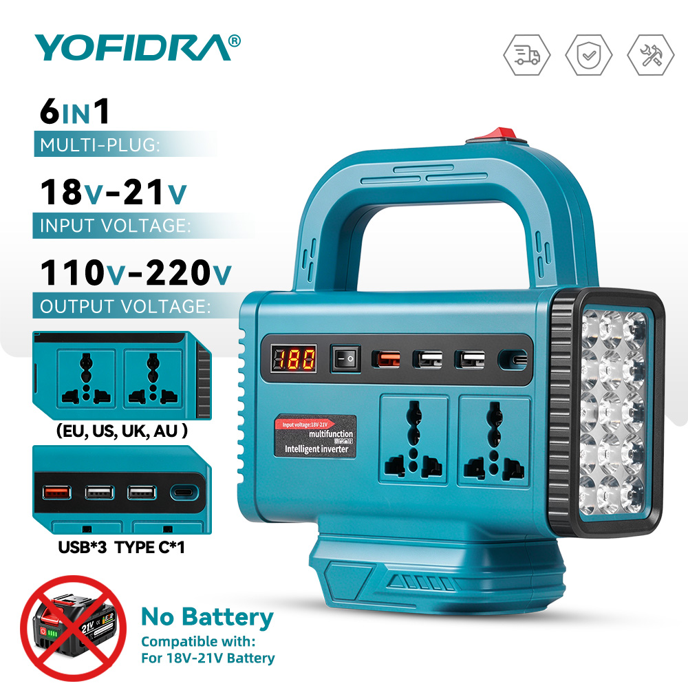 YOFIDRA 220V Portable Power In - огляд і ціна Outdoor Power Hub