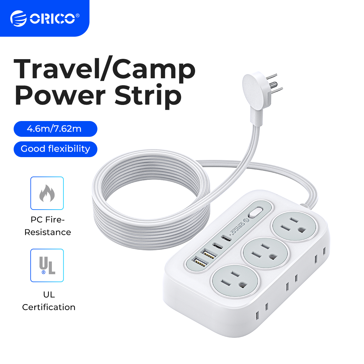 ORICO Power Strip with 6 Socke - огляд і ціна Outdoor Usb Power Strip