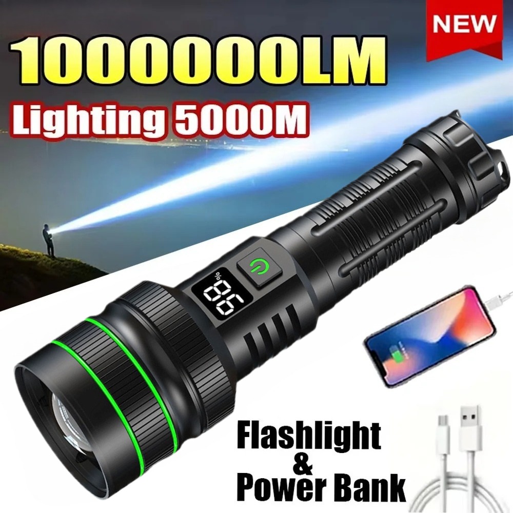 Powerful LED Flashlight Zoomab - огляд і ціна Outdoor Power Lights